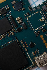 Macro photo of the chip