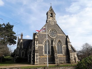 Fototapeta na wymiar Church of St. Peter the Apostle, Berry Lane, Mill End, Rickmansworth, Hertfordshire, UK