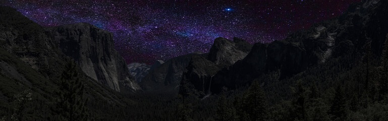 Yosemite National Park by night
