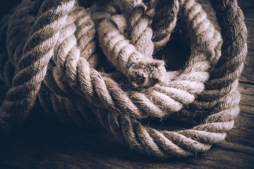 tangled hemp rope - concept of tangled situation