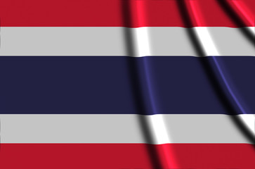 Thailand flag waving illustration