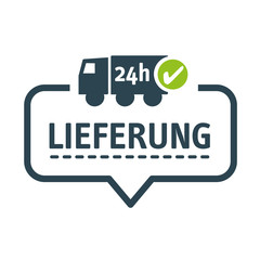 Sprechblase Expresslieferung