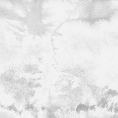 Silver with gray ink and watercolor textures on white paper background. Paint leaks and ombre effects. Hand painted abstract image. © artistmef
