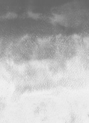 Silver with gray ink and watercolor textures on white paper background. Paint leaks and ombre effects. Hand painted abstract image.