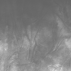 Silver with gray ink and watercolor textures on white paper background. Paint leaks and ombre effects. Hand painted abstract image.