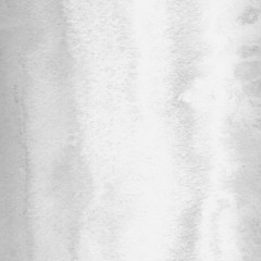 Silver with gray ink and watercolor textures on white paper background. Paint leaks and ombre effects. Hand painted abstract image.