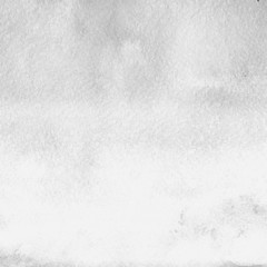 Silver with gray ink and watercolor textures on white paper background. Paint leaks and ombre effects. Hand painted abstract image.