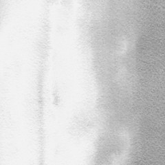 Silver with gray ink and watercolor textures on white paper background. Paint leaks and ombre effects. Hand painted abstract image.