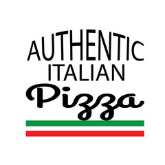 Signage-Authentic Italian Pizza