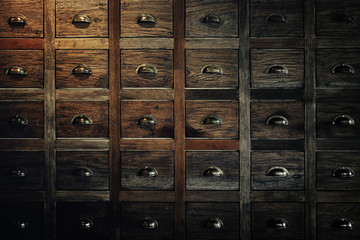 Traditional Chinese medicine chest (drawer, cabinet).