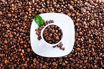 Coffee beans background