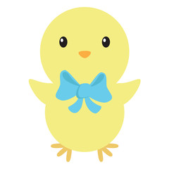 Easter chicken illustration