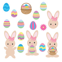 Easter egg hunt clip art