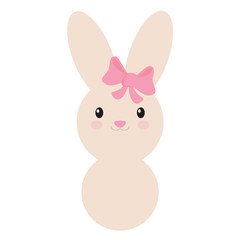 Easter bunny illustration image