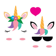 Obraz premium Unicorn clip art