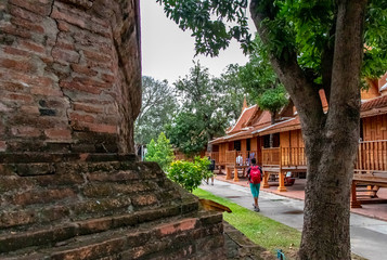 Wat Yai Chai Mongkhon Temple in Ayutthaya, Thailand