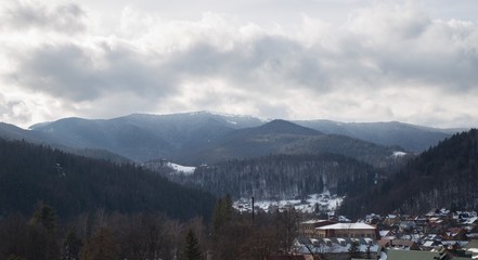 Amazaing mountain landscape in the pearl of Carpathians -  Yaremche