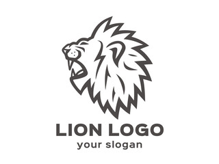 Lion logo. Vector format, available for editing.
