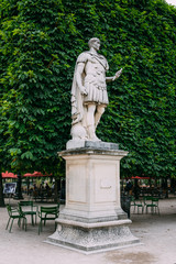 Obraz premium Tuileries Garden is public garden between Louvre Museum and Place de la Concorde in Paris, France