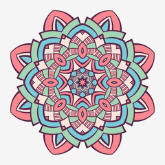 Mandala. Creative circular ornament.