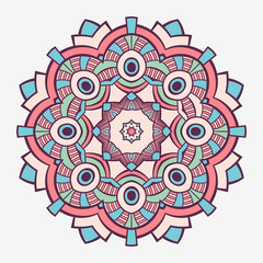 Mandala. Creative circular ornament.