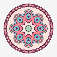 Mandala. Creative circular ornament.