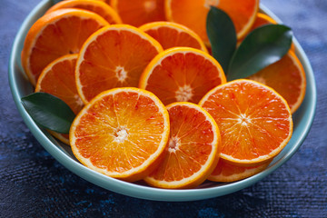 fresh sliced oranges