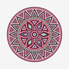 Round ornament shapes isolated on light gray background.