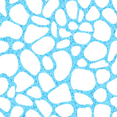 Small geometric texture of the treated stones and pebbles. Seamless pattern for the floor and walls in the bathroom.
