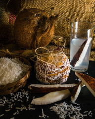 Coconut Cookies Still Life Dark Photography