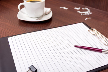 Work in the office for a cup of coffee.