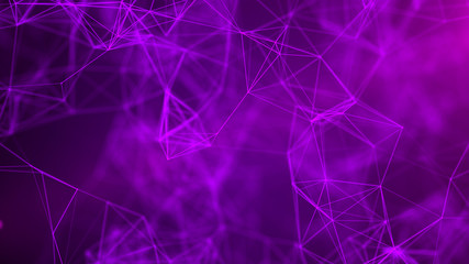 Abstract science background. Futuristic technology 3d. Music abstract background. Big Data visualization. 3D rendering.