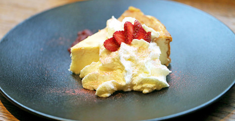 Cottage cheese casserole with whipped white chocolate