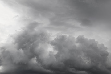 Grey storm clouds