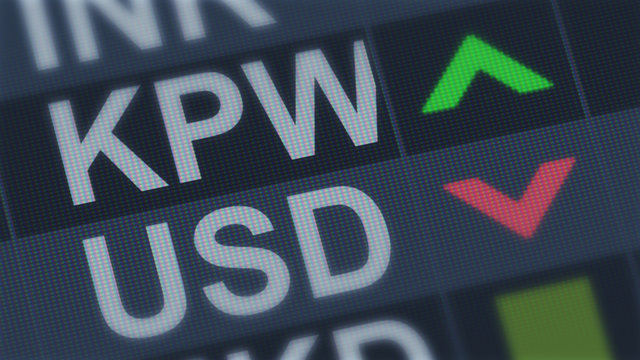 South Korean won rising, American dollar falling, exchange rate fluctuations