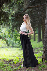 Pretty blonde woman.