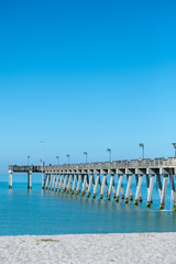Fototapeta na wymiar Pier on Venice beach Florida