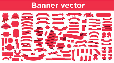 Banner vector icon set 