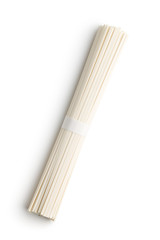 Raw udon noodles.