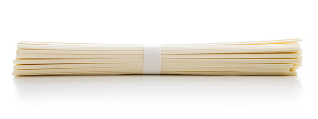 Raw udon noodles.
