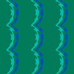 Fototapeta na wymiar Seamless pattern background with multi-colored wavy lines.