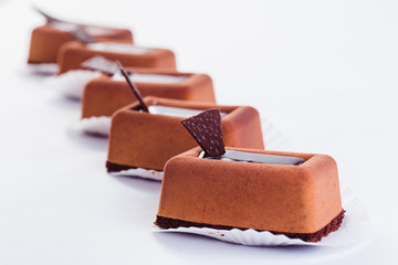 Five Handmade Sweets on a light background