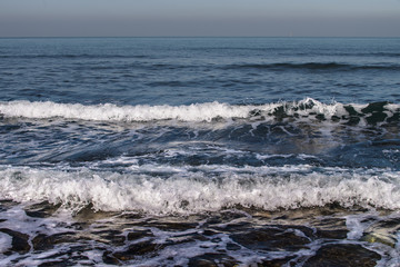 waves on shore of the sea