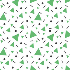 Abstract seamless pattern with colorful shapes made in vector 