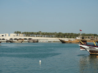 Fototapeta na wymiar Panoramablick in Doha in Katar