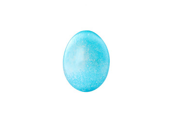 Decorative easter egg isolated on white background. Festive tradition