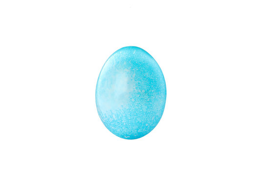 Decorative easter egg isolated on white background. Festive tradition