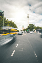Busy Street and TV Tower - Berlin