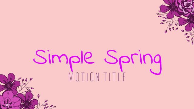 Simple Spring Titles
