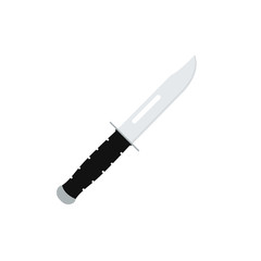Military knife isolated on white background